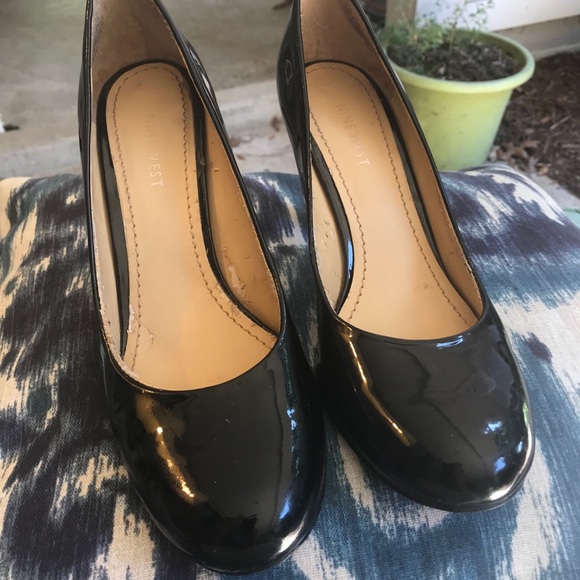 Nine West Shoes - Nine West Black Leather Pumps, Size: 7.5